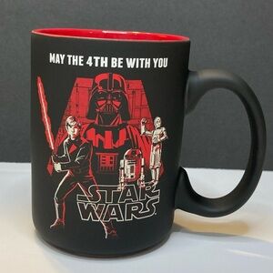 Disney Star Wars May The 4th Be With You Darth Vader, Luke, R2-D2, and C-3PO Mug